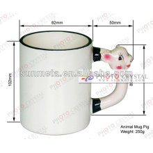 Caneca animal da sublimação